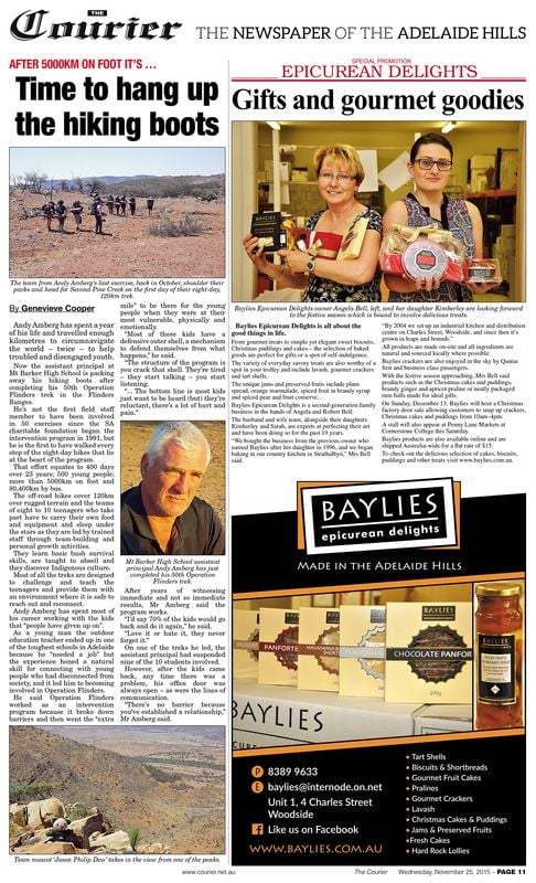 Baylies' interview with The Courier Baylies' interview with The Courier